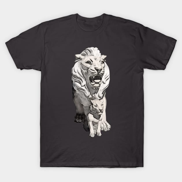 Lions T-Shirt by Evgeniya